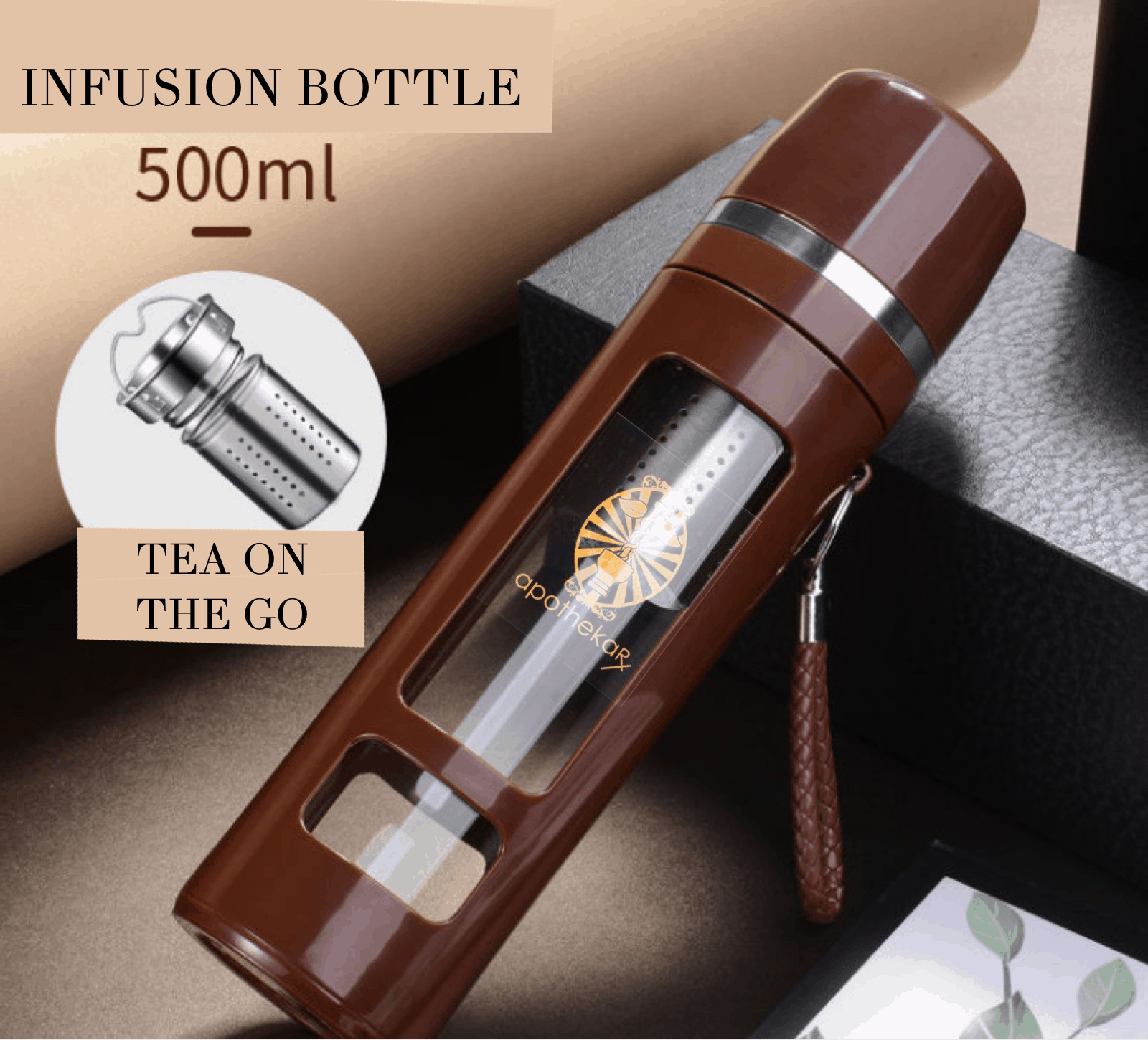 Brown Infusion Bottle
