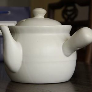 Medicinal Tea Pot (clay) - White Medicinal Teapot (clay)